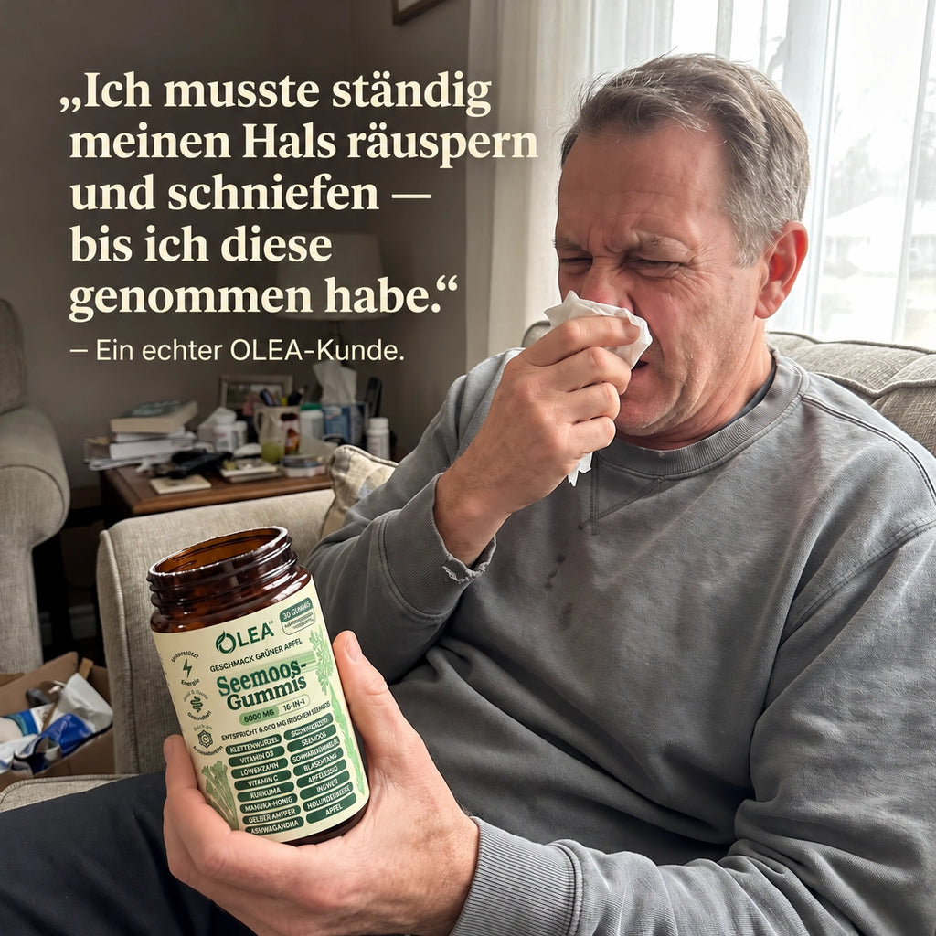 Sea Moss 16-in-1 Wellness-Gummies – Schleim lösen & Atemwegsgesundheit wiederherstellen